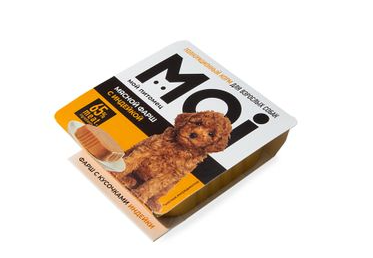 MOI (МОЙ) влажный корм для собак мясной фарш с индейкой 100 г