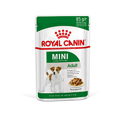 Royal Canin (Роял Канин) Мини Эдалт корм влажный для мелких собак от 10 месяцев в соусе 85 гр Royal Canin (Роял Канин) Мини Эдалт корм влажный для мелких собак от 10 месяцев в соусе 85 гр