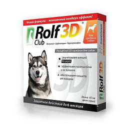 Рольф клуб 3D ошейник от клещей и блох для собак средних пород 65 см R434 (Неотерика)Экопром Рольф клуб 3D ошейник от клещей и блох для собак средних пород 65 см R434 (Неотерика)Экопром